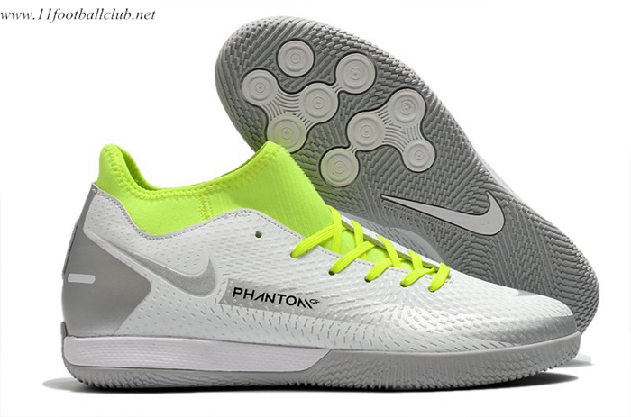 Nike Chaussures de Foot Phantom GT Academy Dynamic Fit IC Blanc