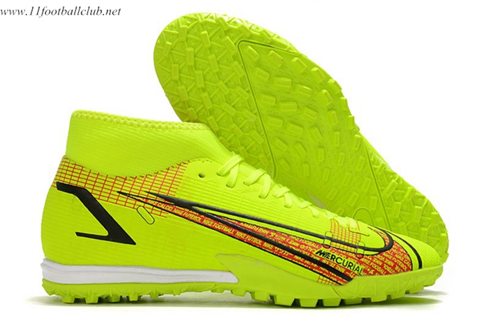 Nike Chaussures de Foot Superfly 8 Academy TF Jaune
