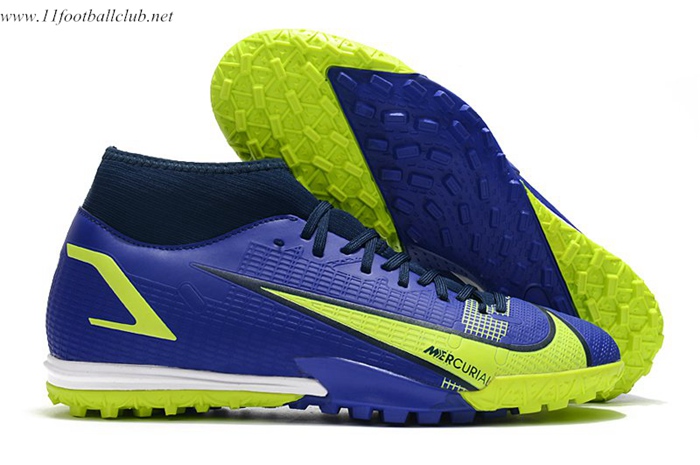 Nike Chaussures de Foot Superfly 8 Academy TF Bleu Marins