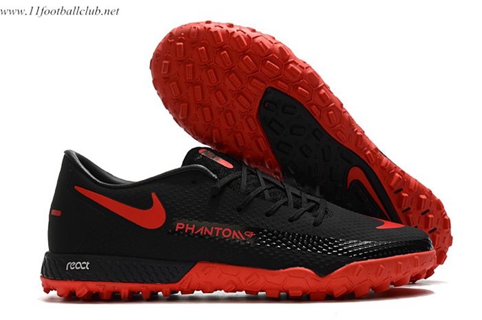 Nike Chaussures de Foot React Phantom GT Pro TF Noir