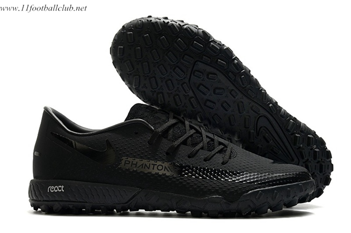 Nike Chaussures de Foot React Phantom GT Pro TF Noir