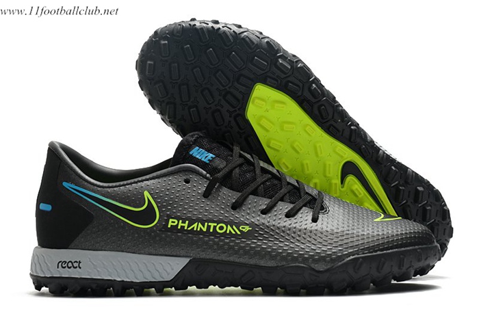 Nike Chaussures de Foot React Phantom GT Pro TF Noir