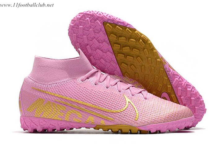 Nike Chaussures de Foot Mercurial Superfly 7 Elite MDS TF Rose