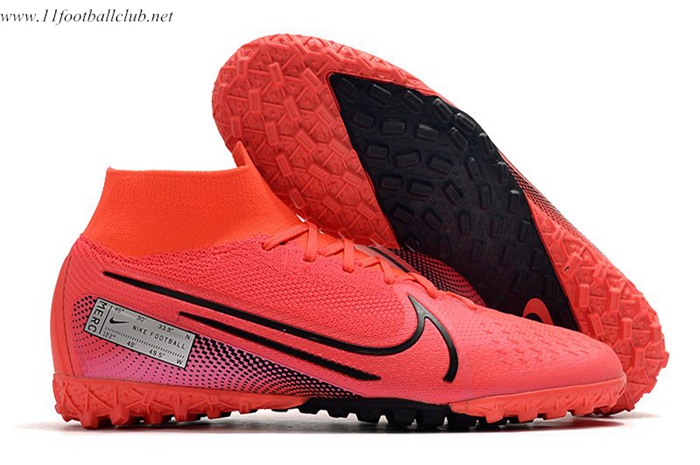 Nike Chaussures de Foot Mercurial Superfly 7 Elite MDS TF Rose