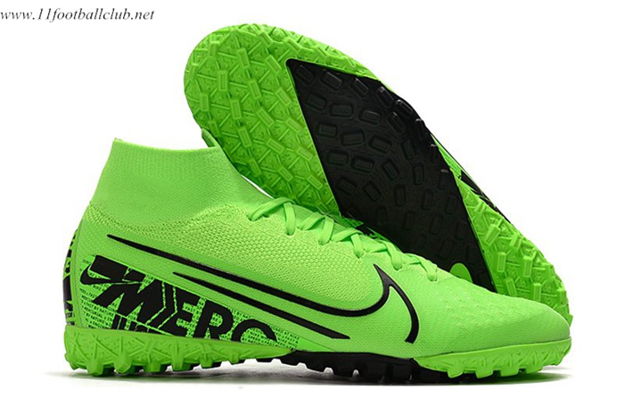 Nike Chaussures de Foot Mercurial Superfly 7 Elite MDS TF Vert