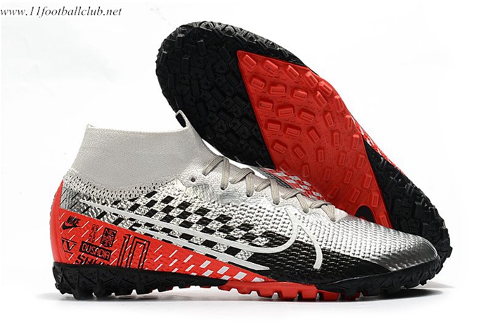 Nike Chaussures de Foot Mercurial Superfly 7 Elite MDS TF Argent