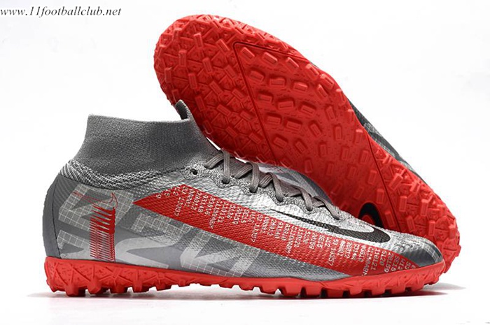 Nike Chaussures de Foot Mercurial Superfly 7 Elite MDS TF Gris