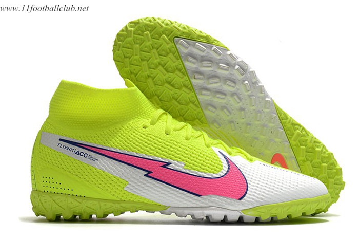 Nike Chaussures de Foot Mercurial Superfly 7 Elite MDS TF Vert