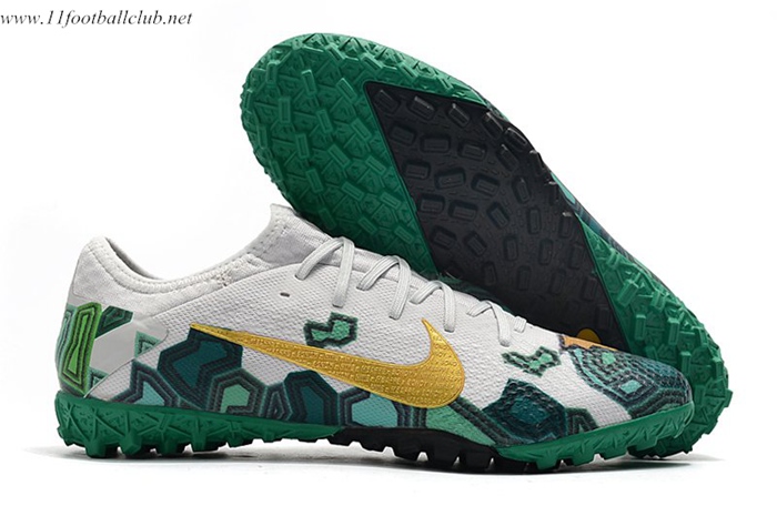 Nike Chaussures de Foot Vapor 13 Pro TF Blanc/Vert