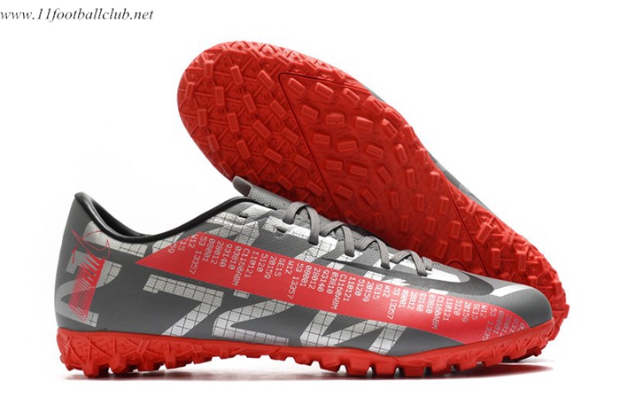 Nike Chaussures de Foot Mercurial Vapor 13 Academy TF Gris/Rouge