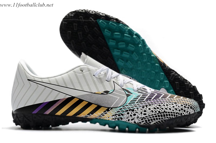 Nike Chaussures de Foot Mercurial Vapor 13 Academy TF Blanc/Vert
