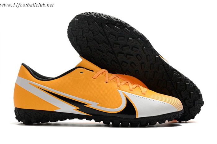 Nike Chaussures de Foot Mercurial Vapor 13 Academy TF Orange/Blanc