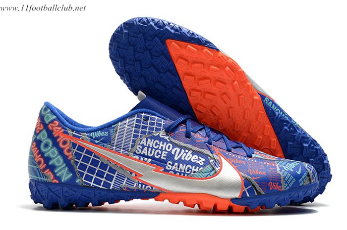 Nike Chaussures de Foot Mercurial Vapor 13 Academy TF Bleu