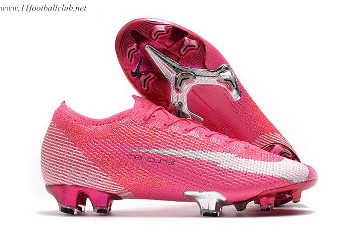 Nike Chaussures de Foot Mercurial Vapor 13 Elite Mbappé Rosa FG Rose