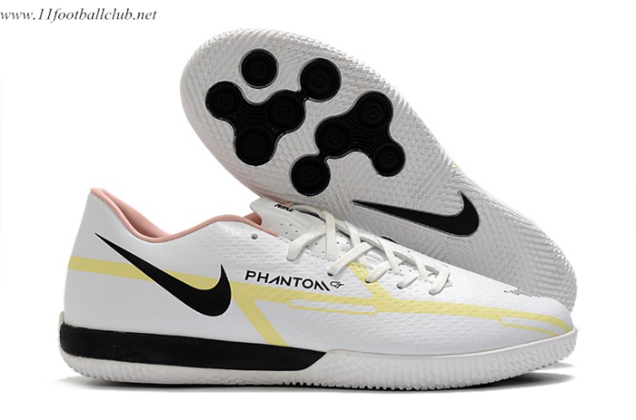 Nike Chaussures de Foot React Phantom GT2 Pro IC Blanc