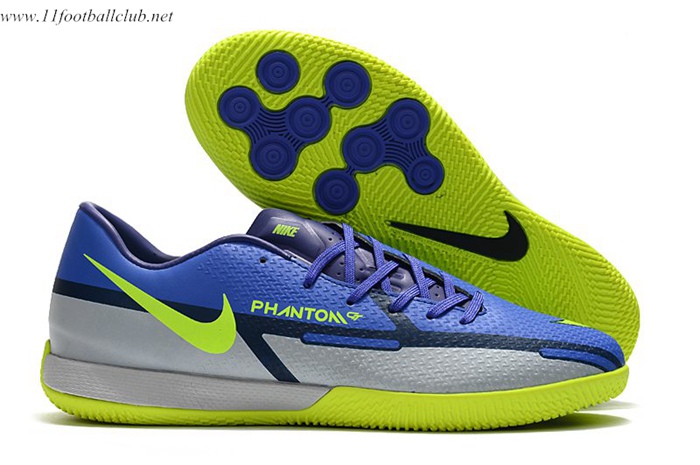 Nike Chaussures de Foot React Phantom GT2 Pro IC Bleu