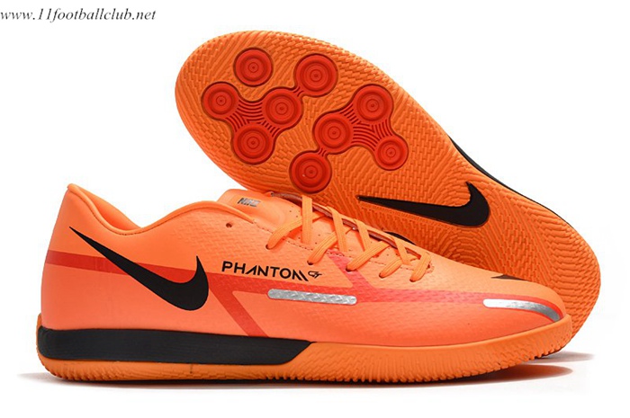 Nike Chaussures de Foot React Phantom GT2 Pro IC Orange