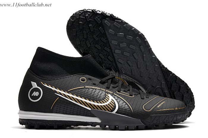 Nike Chaussures de Foot Superfly 8 Academy TF Noir