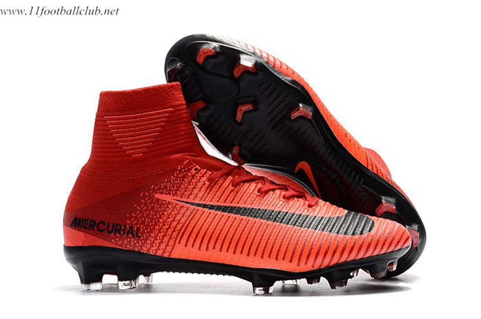 Nike Chaussures de Foot Mercurial Superfly V FG Rouge