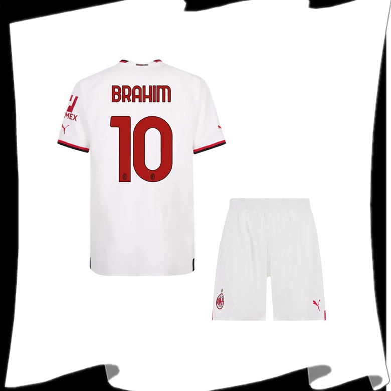Maillot de Foot Milan AC (BRAHIM #10) Enfant Exterieur 2022/2023