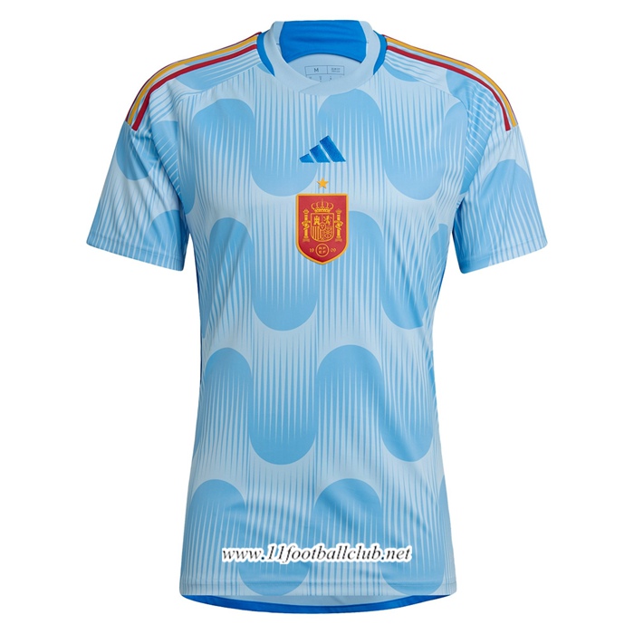 Nouveau Maillot Equipe Foot Espagne Exterieur Coupe du monde 2022