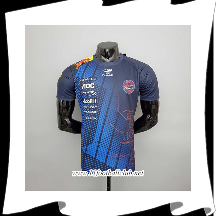 T-Shirt F1 RedBull Racing Team Bleu 2022 Esports Version
