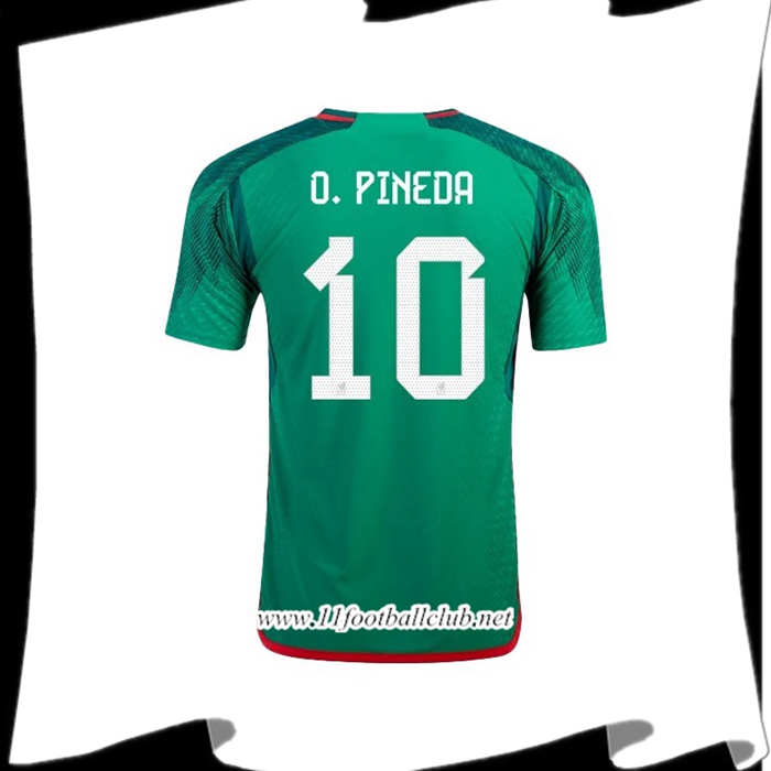 Maillot Equipe Foot Mexique (O. PINEDA #10) 2022/2023 Domicile