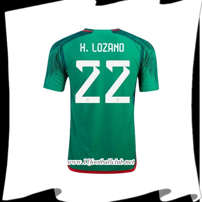 Maillot Equipe Foot Mexique (H. LOZANO #22) 2022/2023 Domicile
