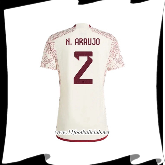 Maillot Equipe Foot Mexique (N. ARAUJO #2) 2022/2023 Exterieur