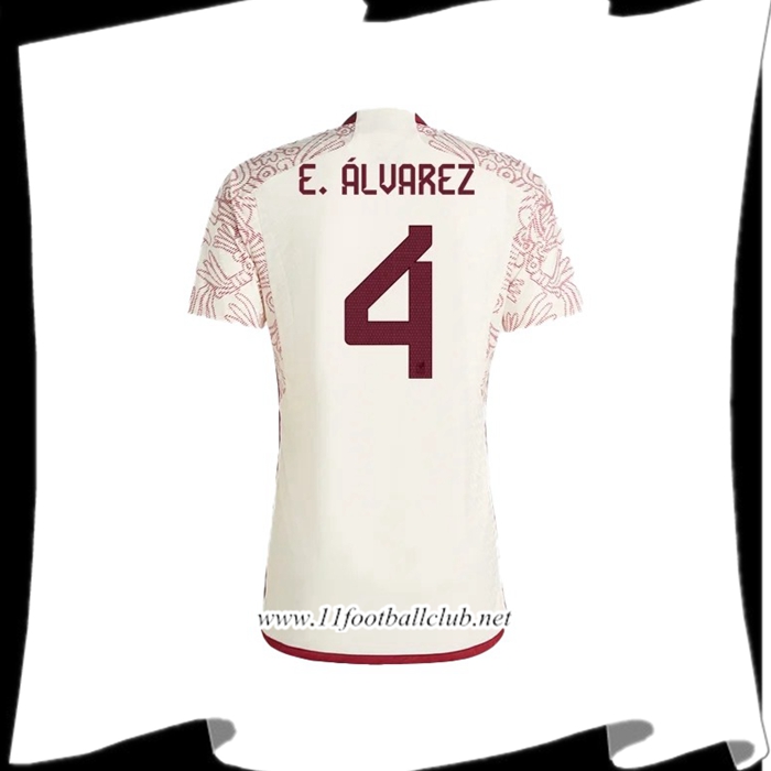 Maillot Equipe Foot Mexique (E. ÁLVAREZ #4) 2022/2023 Exterieur