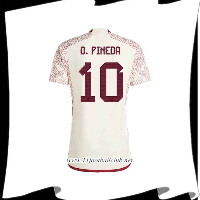 Maillot Equipe Foot Mexique (O. PINEDA #10) 2022/2023 Exterieur