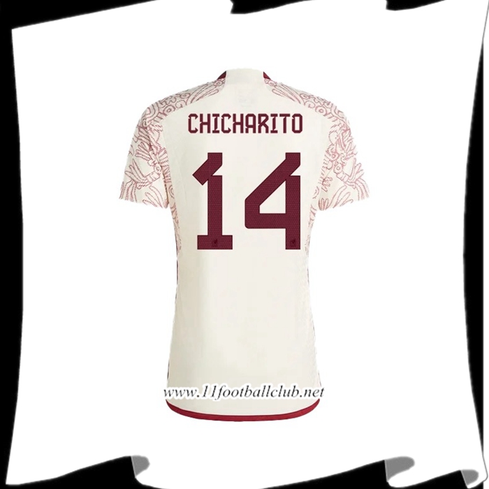 Maillot Equipe Foot Mexique (CHICHARITO #14) 2022/2023 Exterieur