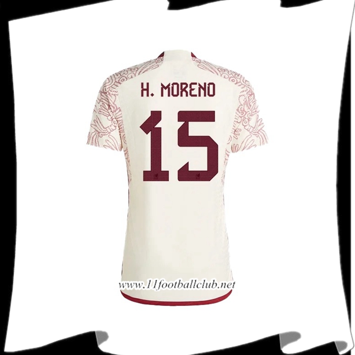 Maillot Equipe Foot Mexique (H. MORENO #15) 2022/2023 Exterieur