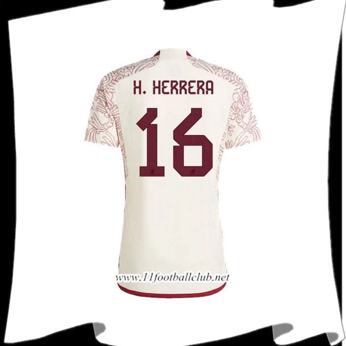 Maillot Equipe Foot Mexique (H. HERRERA #16) 2022/2023 Exterieur