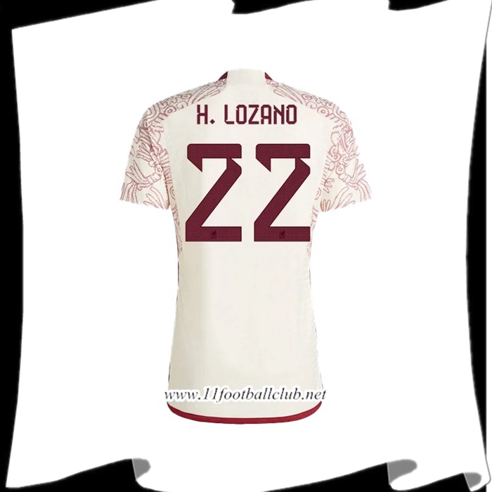 Maillot Equipe Foot Mexique (H. LOZANO #22) 2022/2023 Exterieur