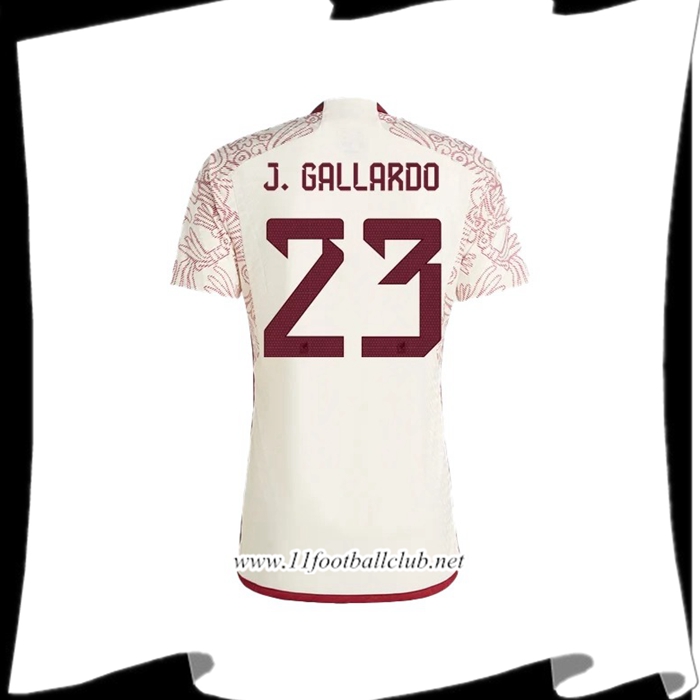 Maillot Equipe Foot Mexique (J. GALLARDO #23) 2022/2023 Exterieur