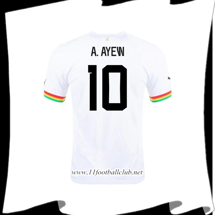 Maillot Equipe Foot Ghana (A.AYEW #10) 2022/2023 Domicile