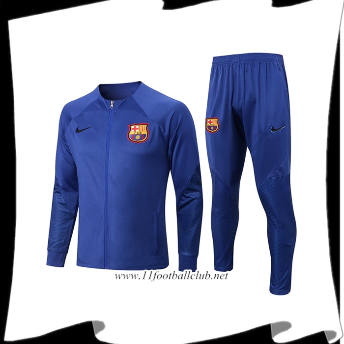 Ensemble Survetement de Foot - Veste FC Barcelone Bleu 2022/2023
