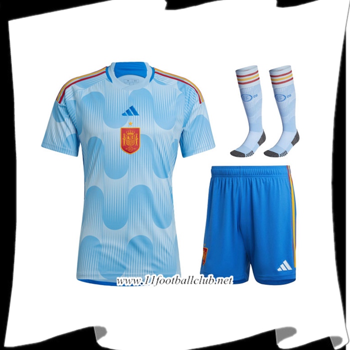 Ensemble Maillot Espagne Exterieur (Short + Chaussettes) Coupe Du Monde 2022
