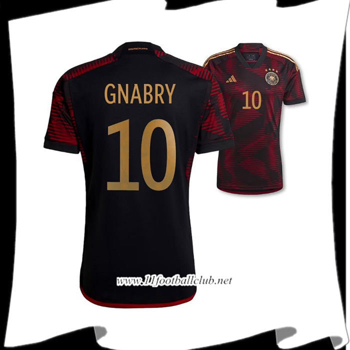 Maillot de Foot Allemagne (GNABRY #10) Coupe Du Monde 2022 Exterieur