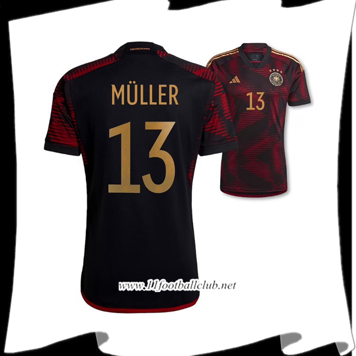 Maillot de Foot Allemagne (MÜLLER #13) Coupe Du Monde 2022 Exterieur