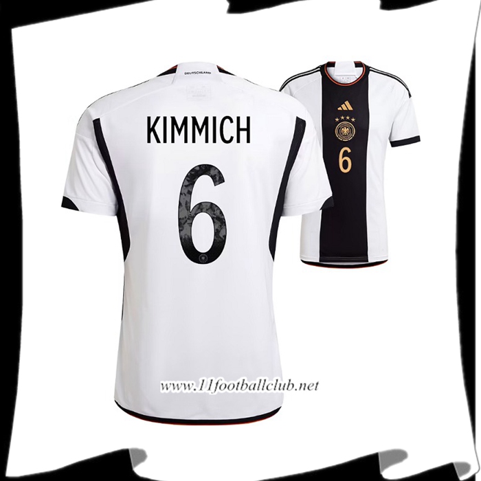 Maillot de Foot Allemagne (KIMMICH #6) Coupe Du Monde 2022 Domicile