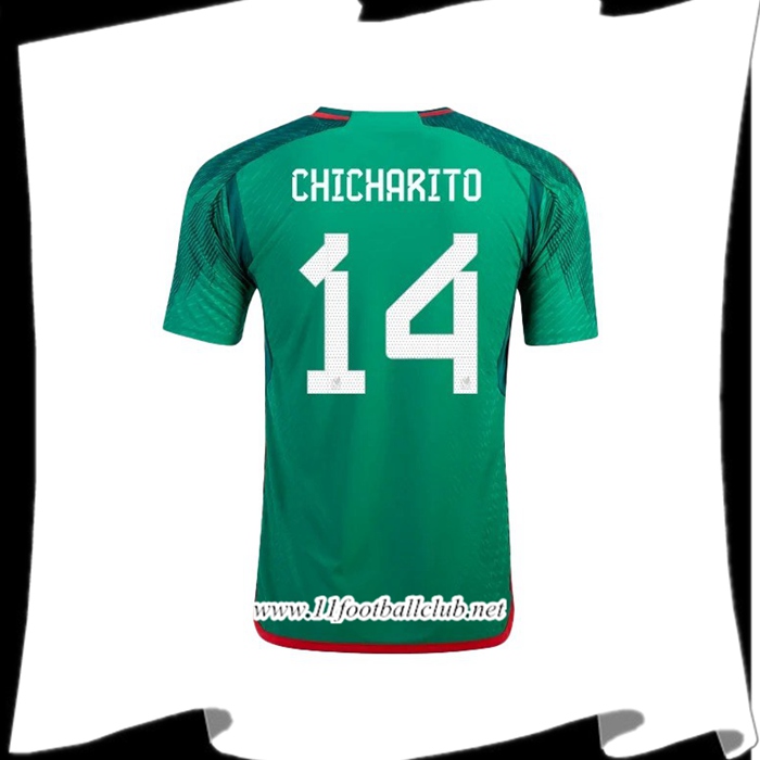 Maillot de Foot Mexique (CHICHARITO #14) Coupe Du Monde 2022 Domicile