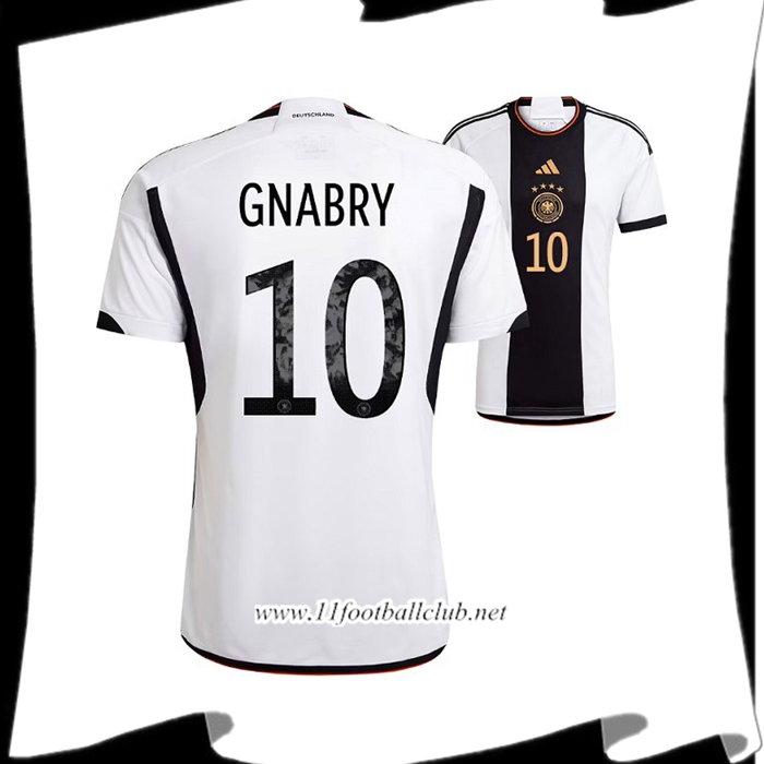 Maillot de Foot Allemagne (GNABRY #10) Coupe Du Monde 2022 Domicile