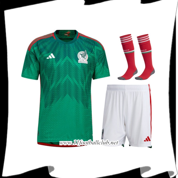 Ensemble Maillot Foot Mexique Domicile (Short + Chaussettes) 2022/2023