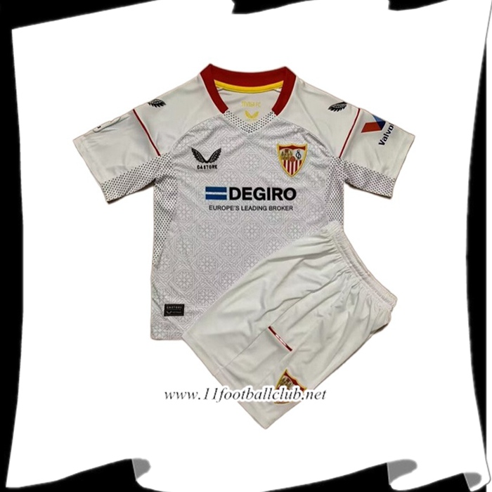 Nouveau Maillot de Foot Sevilla FC Enfant Domicile 2022/2023