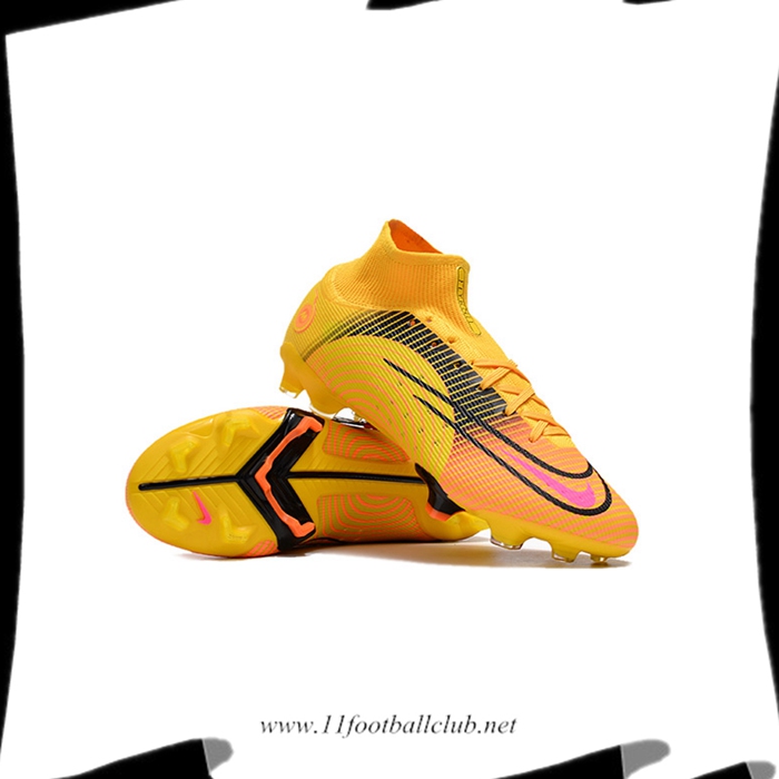 Nike Chaussures de Foot Mercurial 14 High Gang FG Orange