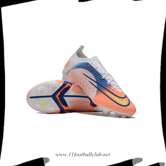 Nike Chaussures de Foot Mercurial 14 Low Gang FG Blanc/Rose