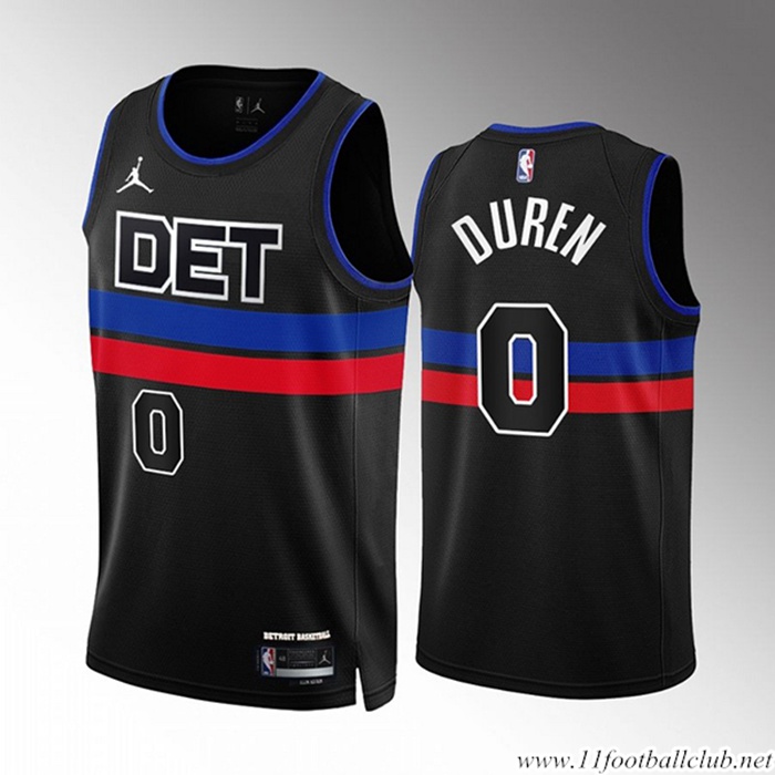 Maillot Detroit Pistons (DUREN #0) 2022/23 Noir