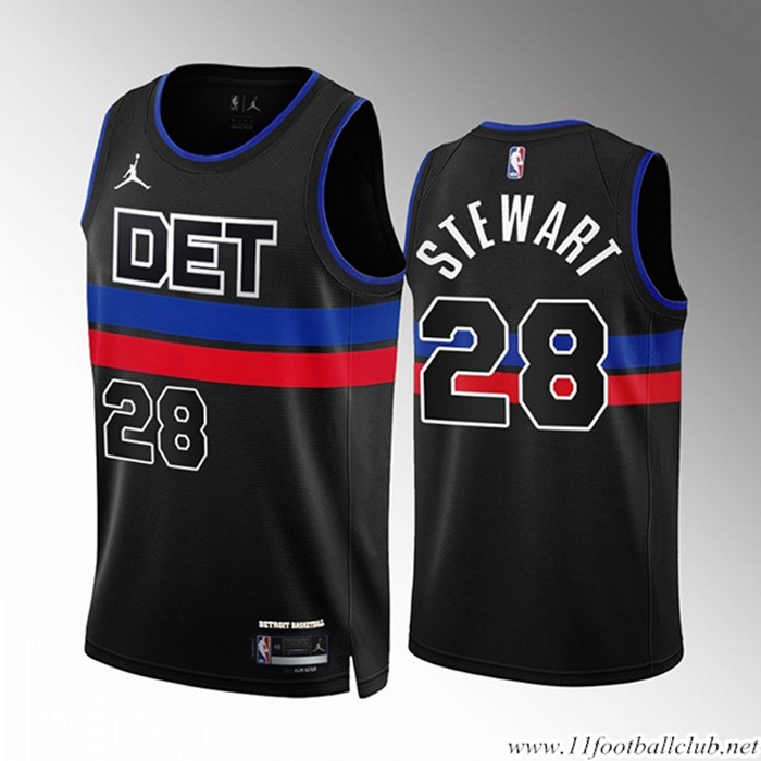 Maillot Detroit Pistons (STEWART #28) 2022/23 Noir